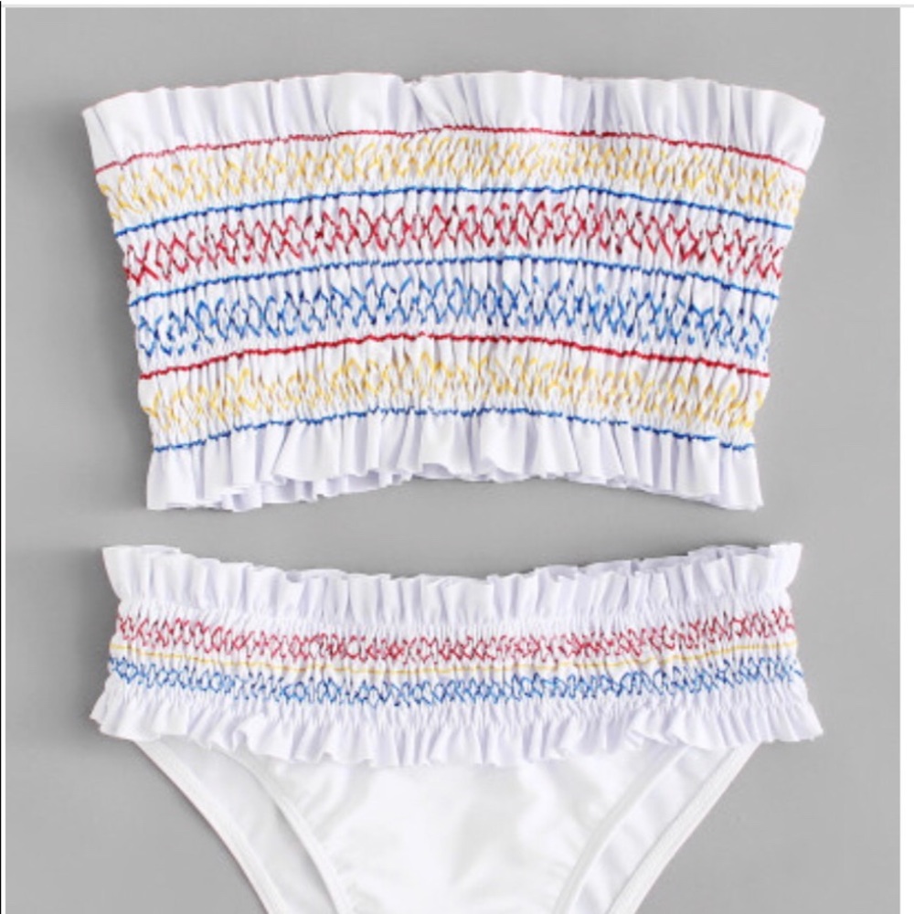 Ruched Bandeau Bikini Set